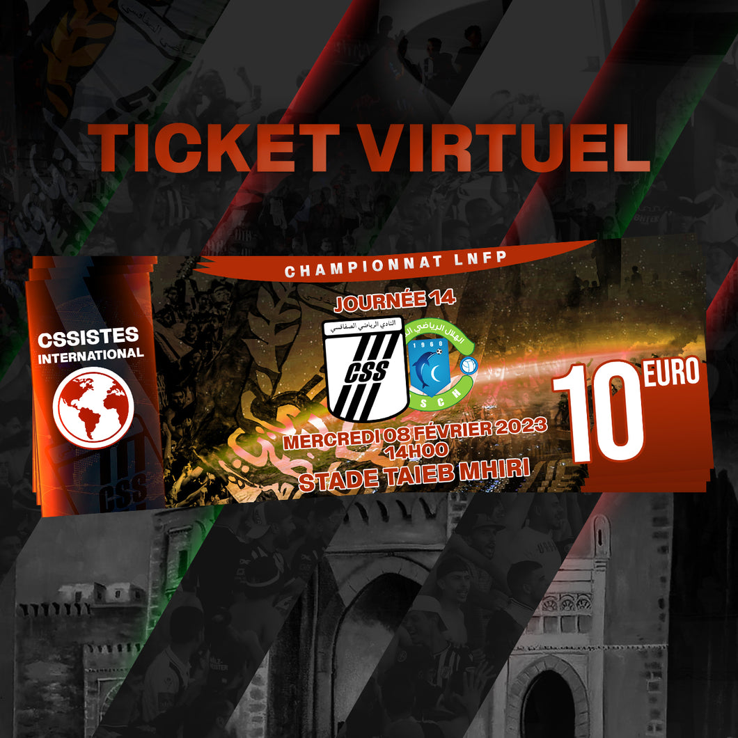 Ticket Virtuel CSS - CS Chebba - 10 Euros